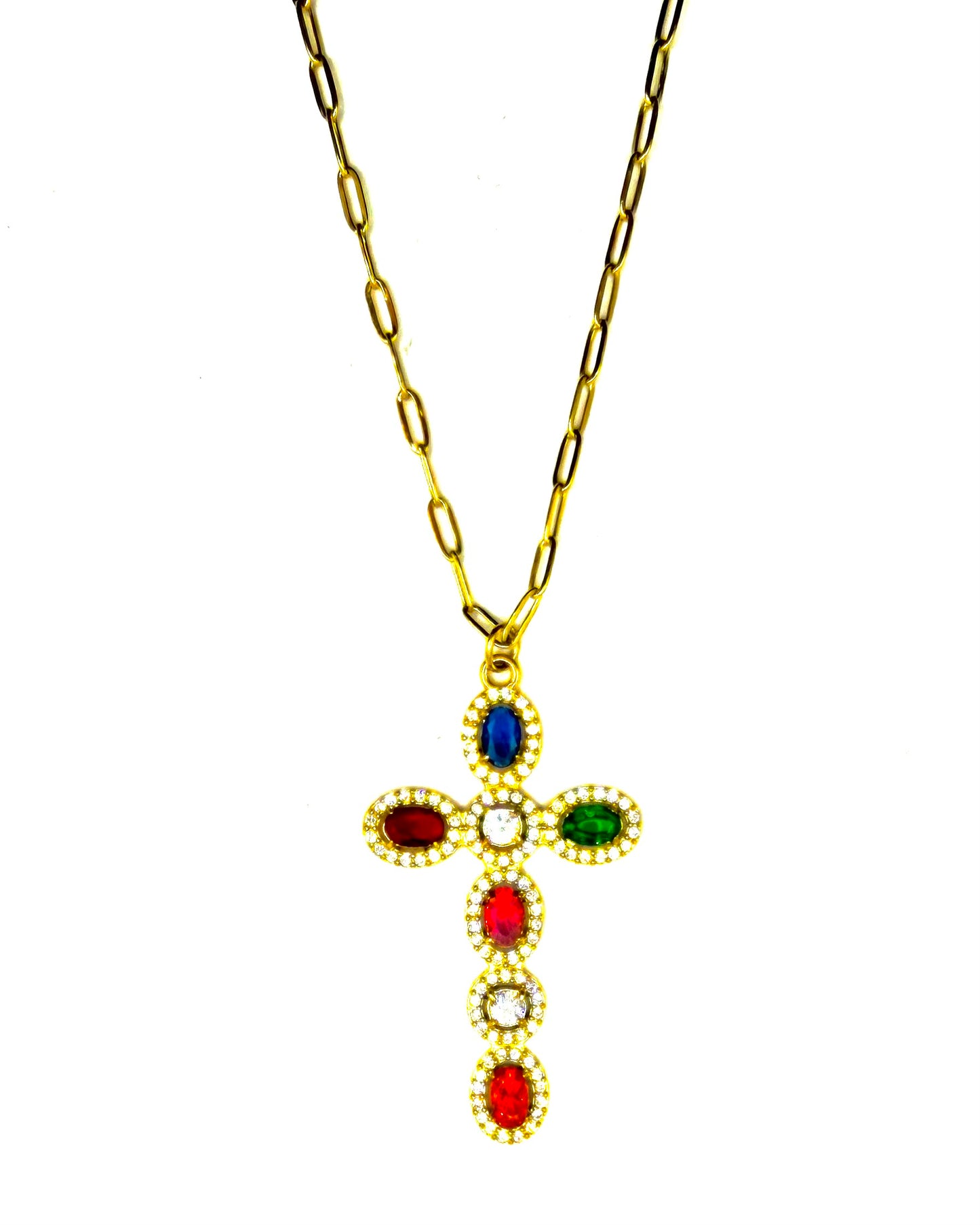 Colorful Gold Cross