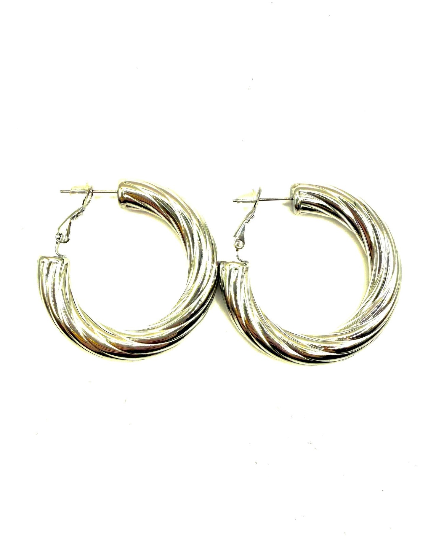 Bread Earrings Silver