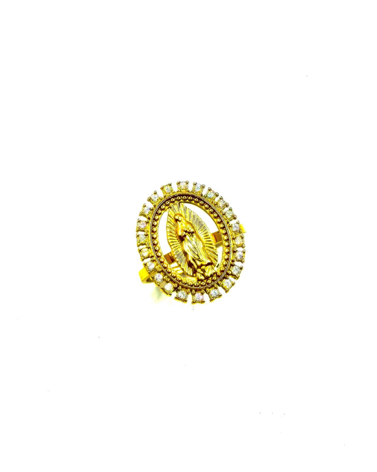 Virgin Mary Gold Ring