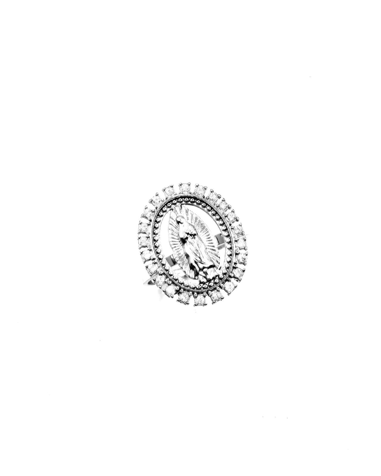 Virgin Mary Silver Ring