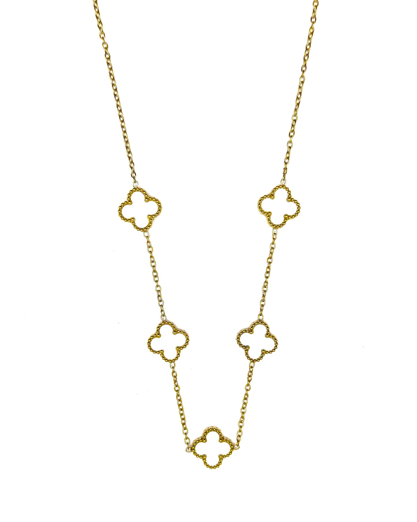 Cleff Necklace White