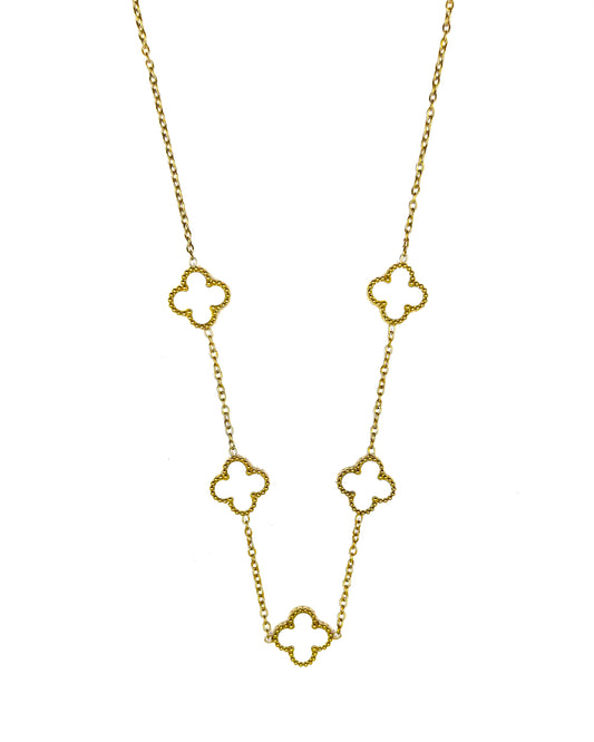 Cleff Necklace White