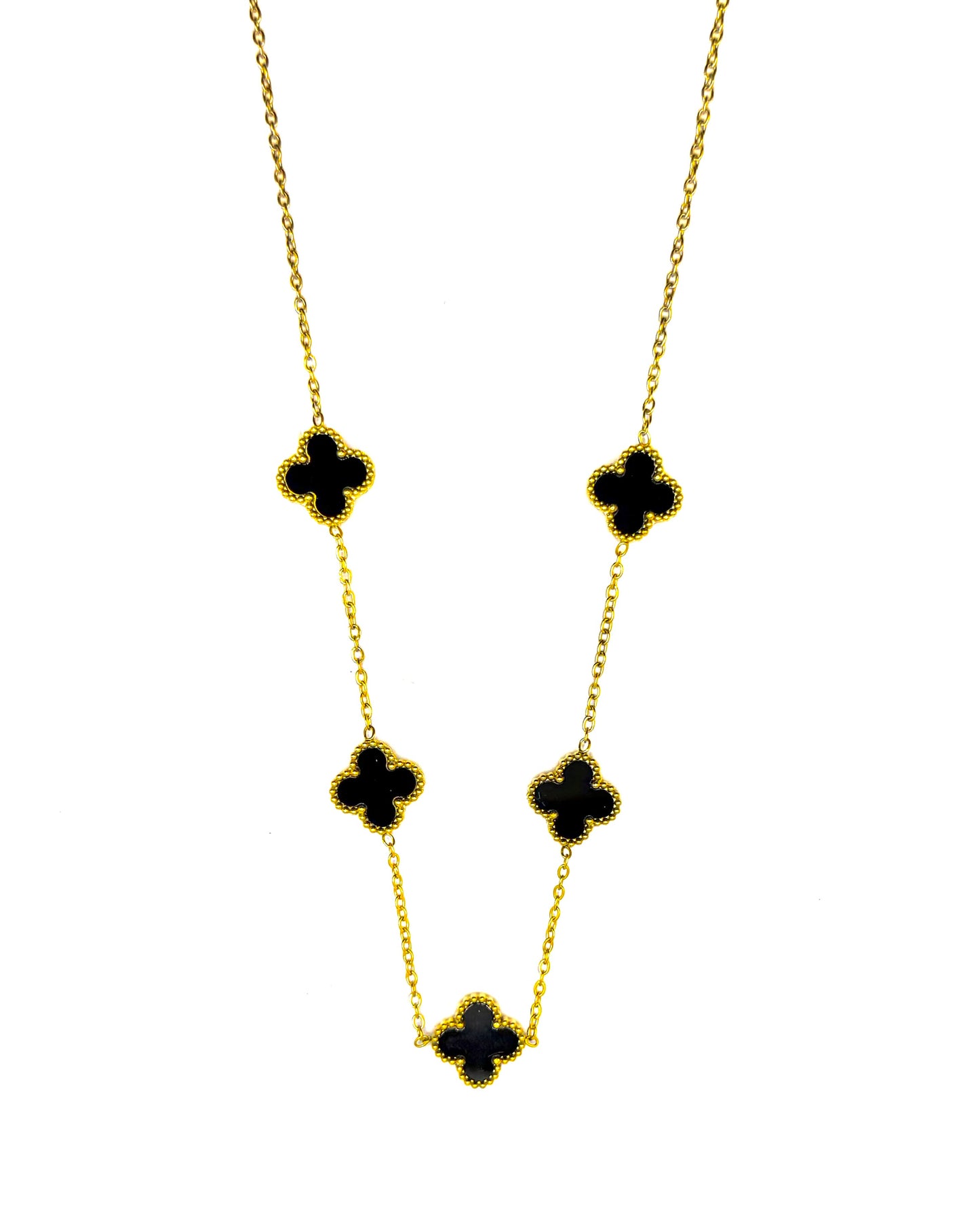 Cleff Necklace Black