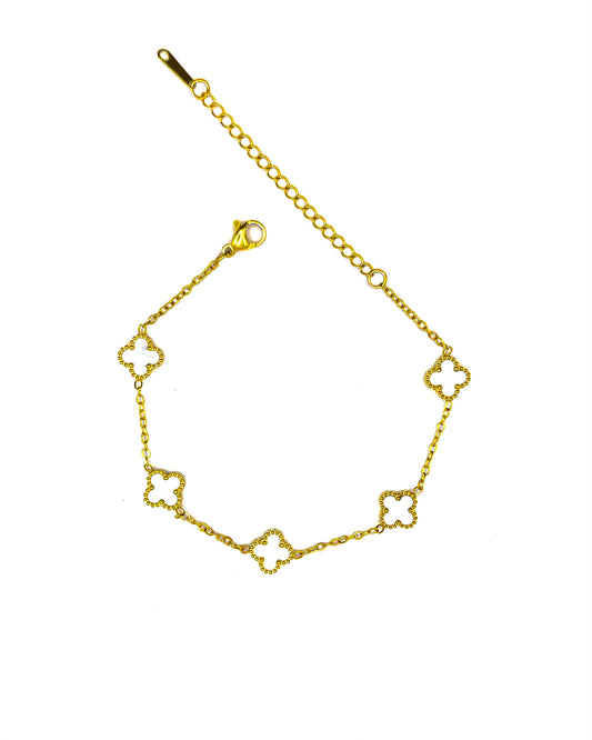 Mini Cleff Bracelet White