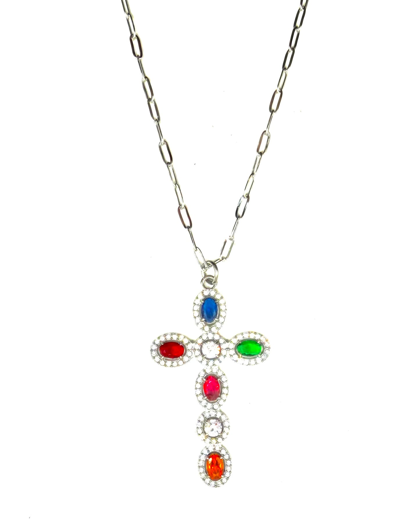 Colorful Silver Cross