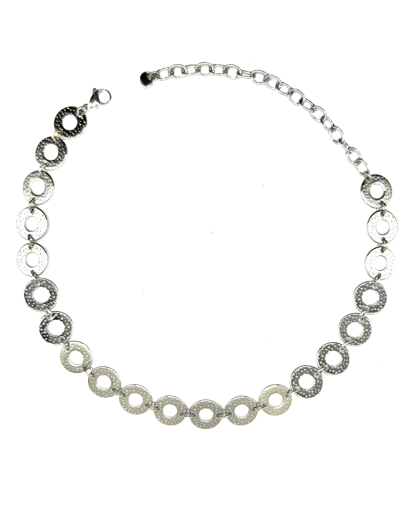 Circle Necklace Silver
